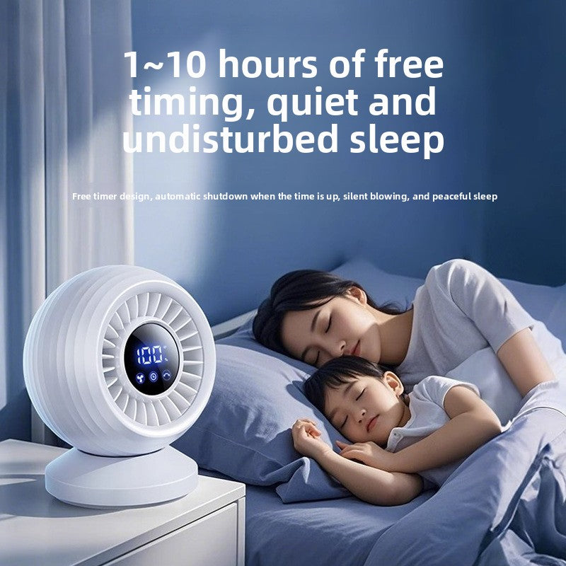 Ultra-Quiet Oscillating USB Desk Fan